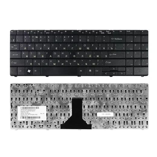 Клавиатура для ноутбука Packard Bell EasyNote ML61, ML65, Etna-GM Series, большой Enter