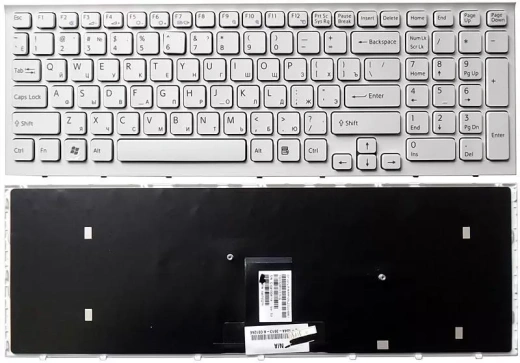 Клавиатура для ноутбука Sony Vaio VPC-EB, белая