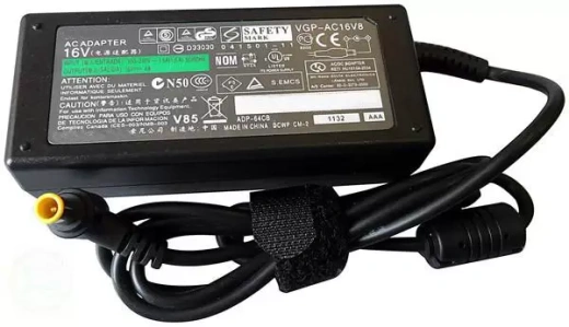 Блок питания (сетевой адаптер) для ноутбуков Sony 16V 4A 64W 6.5x4.4