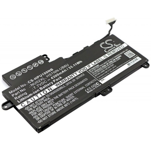 Аккумулятор CameronSino CS-HPU100NB для ноутбука HP Pavilion M1, M1-U, M1-U001DX, 7.7В, 4300 мАч, 33.11 Вт, Li-ion, черный