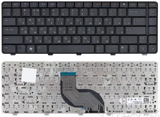 Клавиатура для ноутбука Dell Inspiron 14R, N4010, N4030, N5030, M5030 чёрная