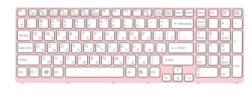 Клавиатура SONY VPC-S Series Pink FRAME WHITE