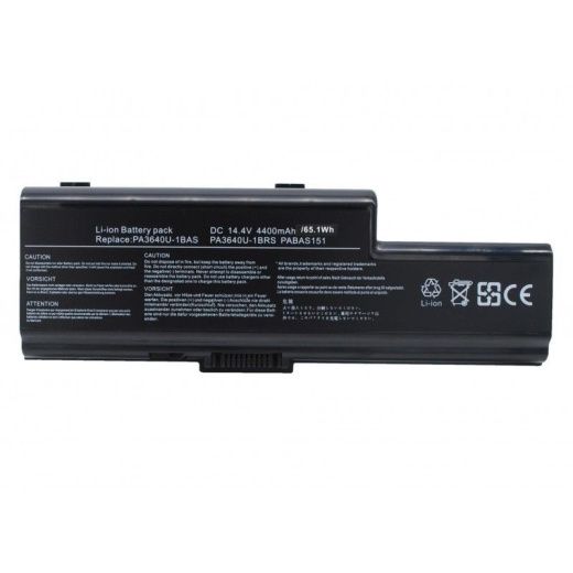 Аккумулятор CameronSino CS-TOQF50NB для ноутбука Toshiba Qosmio F50, Qosmio F50-01U, 14.4В, 4400 мАч, 63.36 Вт, Li-ion, черный