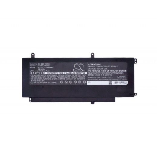 Аккумулятор CameronSino CS-DEX175NB для ноутбука Dell Ins 15-5565-D1625A, 7.4В, 7500 мАч, 55.5 Вт, Li-ion, черный