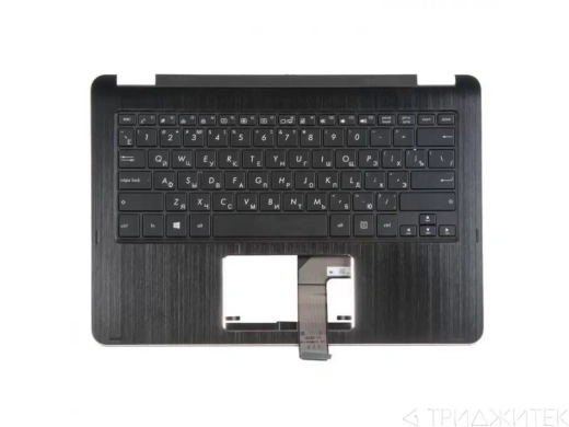 Клавиатура для ноутбука Asus TP301UA-1A с топкейсом, черная
