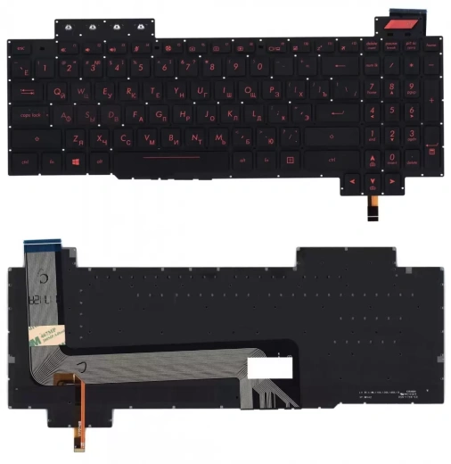 Клавиатура для ноутбука Asus FX503 GL703, черная