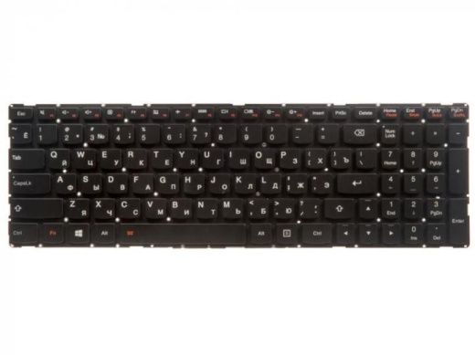 Клавиатура для ноутбука Lenovo Yoga 500-15, 500-15IBD, 500-15ISK, Flex 3 1570, 1580 черная с подсветкой