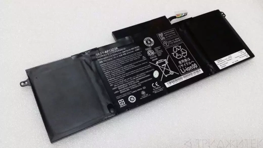 Аккумулятор (акб, батарея) для ноутбукa Acer Aspire S3-392, S3-392G, (AP13D3K), 6060 мАч, 7.5B (оригинал)