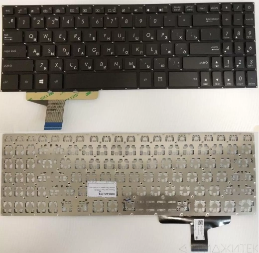 Клавиатура для ноутбука Asus M580, черная, с подсветкой, б.у.