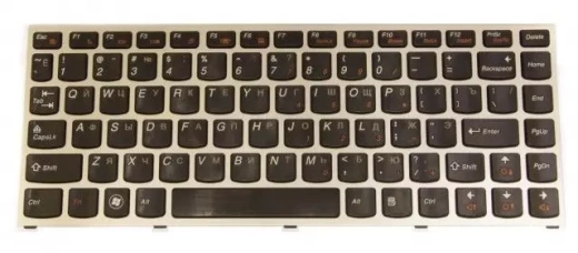 Клавиатура для ноутбука Lenovo IdeaPad U460 RU, Gold Frame, Key Series