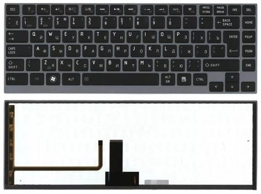 Клавиатура для ноутбука Toshiba Satellite Z930 U900 U920T U840 U800 с подсветкой