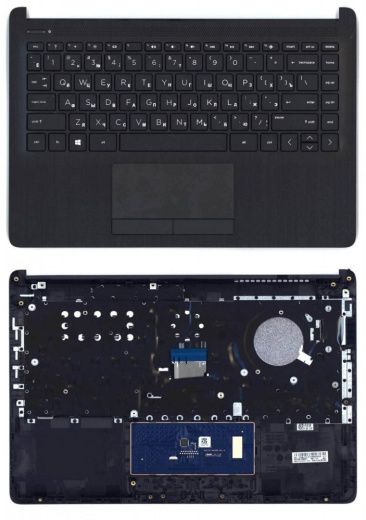 Клавиатура для ноутбука HP 240 G7 черная топ-панель
