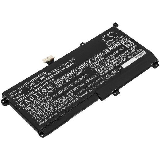 Аккумулятор CameronSino CS-HPE105NB для ноутбука HP EliteBook 1050 G1, 15.4В, 4000 мАч, 61.6 Вт, Li-ion, черный