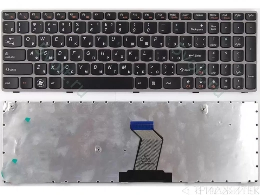 Клавиатура для ноутбука Lenovo Z51-70e, серая