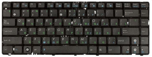 Клавиатура ASUS K42 UL30 U32 BLACK, RU