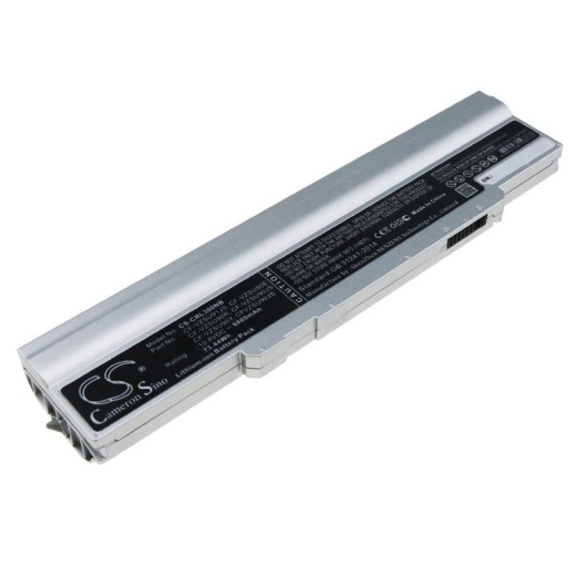Аккумулятор CameronSino CS-CRL300NB для ноутбука Panasonic CF-LX, CF-LX3, 10.8В, 6800 мАч, 73.44 Вт, Li-ion, серебро