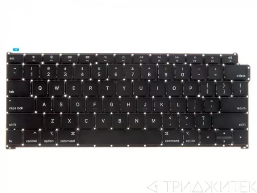 Клавиатура для ноутбука Apple MacBook Air 13 A1932, Late 2018, прямой Enter US