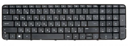 Клавиатура для ноутбука HP Pavilion 15-b, Sleekbook 15, Ultrabook 15, черная с рамкой, гор. Enter