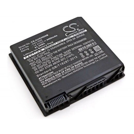 Аккумулятор CameronSino CS-AUG550NB для ноутбука Asus G55, G55V, G55VM, 14.4В, 4400 мАч, 63.36 Вт, Li-ion, черный