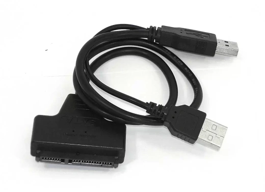 Переходник SATA на USB 2.0 на шнурке 50см с индикаторами питания и чтения HDD DM-685