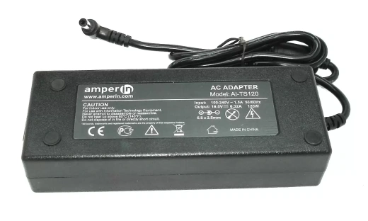 Блок питания (сетевой адаптер) Amperin AI-TS120 для ноутбука Toshiba, 19В, 6.3A, 5.5x2.5мм