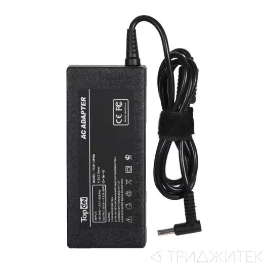 Блок питания ZeepDeep для ноутбука HP Pavilion 14-e, 14-n, 15-e, 15-n, 17-e, 19.5V, 4.62A, 90W, 4.5x3.0 с кабелем