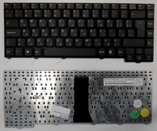 Клавиатура для ноутбука Asus F2, F3 28pin чёрная