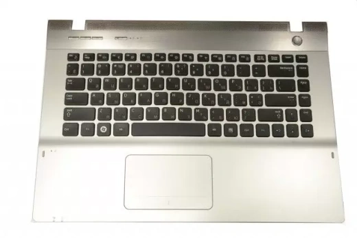 Клавиатура для Samsung QX411/QX410 (With palmrest) RU, Black