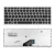 Клавиатура для ноутбука Lenovo ThinkPad U310 Series, чёрная, с белой рамкой, плоский Enter