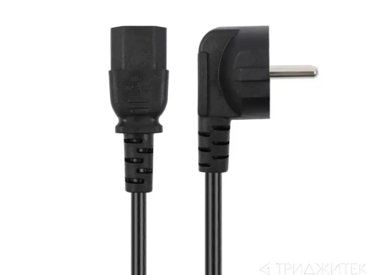 Сетевой кабель CAB56 EURO pin (m) - C13 (m) (1, 5м), черный (Vixion)