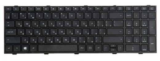 Клавиатура для ноутбука HP для ProBook 4540s, 4545s, черная с рамкой, гор. Enter