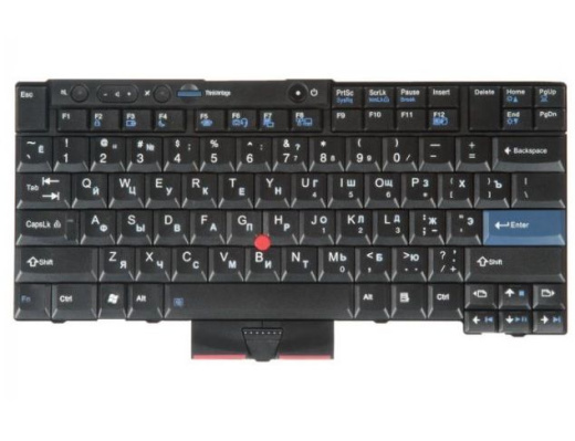 Клавиатура для Lenovo ThinkPad X220, T400s, T410s, T410, T420, T510, T510i, T520, T520i, W510, W520 [45N2229] [45N2094] Black, TrackPoint, гор. Enter б/у нет кнопки