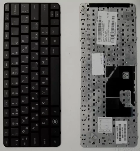 Клавиатура для ноутбука HP Mini 210-1000 чёрная, с рамкой