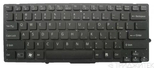 Клавиатура для ноутбука Sony VPC-SD, VPC-SB, черная