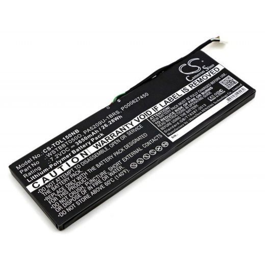 Аккумулятор CameronSino CS-TOL150NB для ноутбука Toshiba Satellite L10T, Satellite L10W, 7.2В, 3650 мАч, 26.28 Вт, Li-Polymer, черный