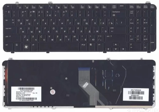 Клавиатура для ноутбука HP Pavilion DV6-1000 черная