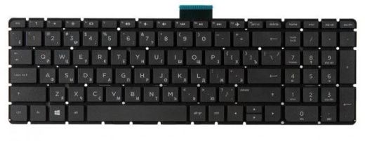 Клавиатура для ноутбука HP Pavilion 15-ab, 15-ab000ur, 15-ab147ur, 15-ab500ur, 15-au, черная без рамки, гор. Enter