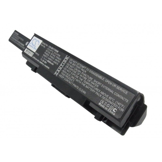 Аккумулятор CameronSino CS-DE1735HB для ноутбука Dell Studio 1735, Studio 1736, Studio 1737, 11.1В, 6600 мАч, Li-ion, черный