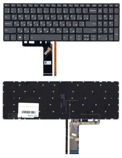 Клавиатура для ноутбука Lenovo IdeaPad 3-15ARE05, черная