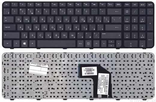 Клавиатура для ноутбука HP Pavilion G6-2000 чёрная, с рамкой