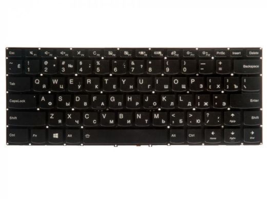 Клавиатура для ноутбука Lenovo Yoga 710-14IKB, 710-14ISK, 710-15IKB, 710-15ISK черная с подсветкой