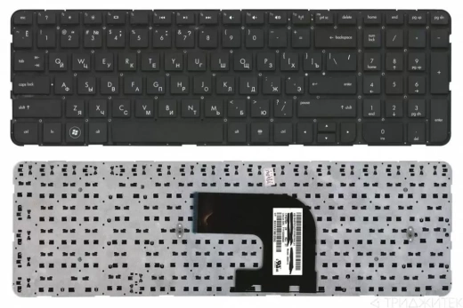 Клавиатура для ноутбука HP Pavilion DV6-7000 черная, без рамки