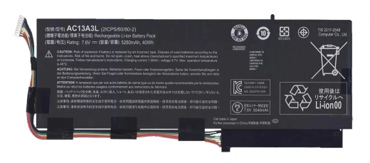 Аккумулятор для ноутбука Acer Aspire P3-131 5280 мАч, 7.6В, 40Wh (оригинал)