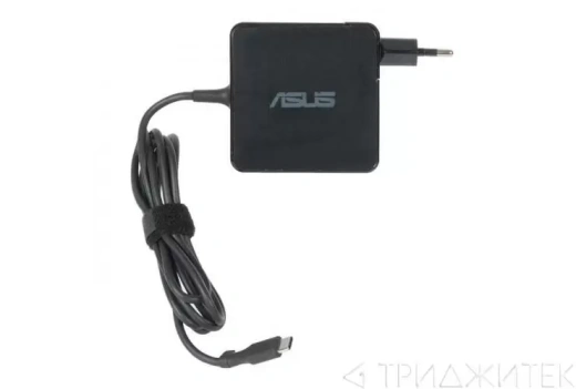 Блок питания (зарядное) для ноутбука Asus ADL-45A1, (5.V 3 А, 9V 3 А, 15V 3A) 20 В, 3.25 А, 65 Вт, Type-C