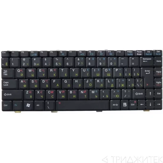 Клавиатура для ноутбука MSI Megabook S250, S260, S270 черная