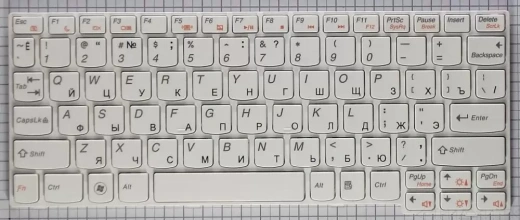 Клавиатура для ноутбука Lenovo S110, белая