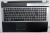 Клавиатура для ноутбука Samsung RF510, RF511 черная, верхняя панель в сборе (серебряная)