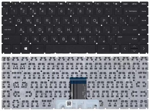 Клавиатура для ноутбука HP Pavilion x360 14-cd0000 черная