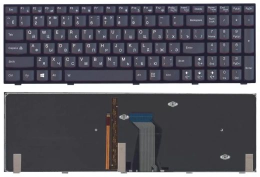 Клавиатура для ноутбука Lenovo Y500, Y500N, Y500NT, Y510p, Y500NT-ISE with light