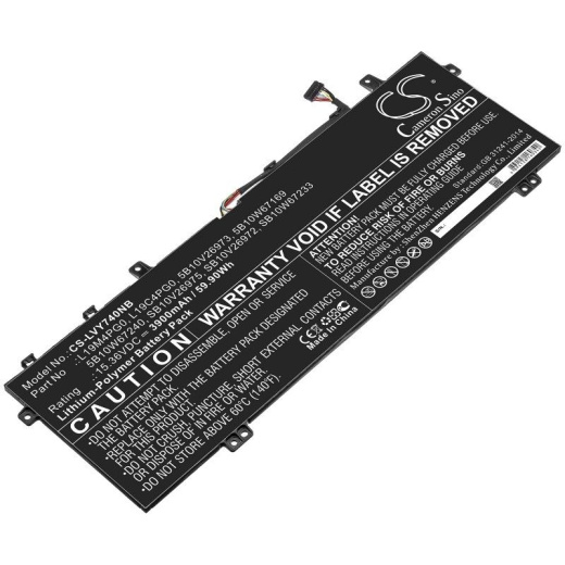 Аккумулятор CameronSino CS-LVY740NB для ноутбука Lenovo Legion Y740S, 15.36В, 3900 мАч, 59.9 Вт, Li-Polymer, черный